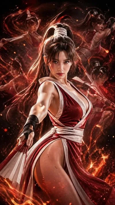 Akari, anime warrior AI girlfriend