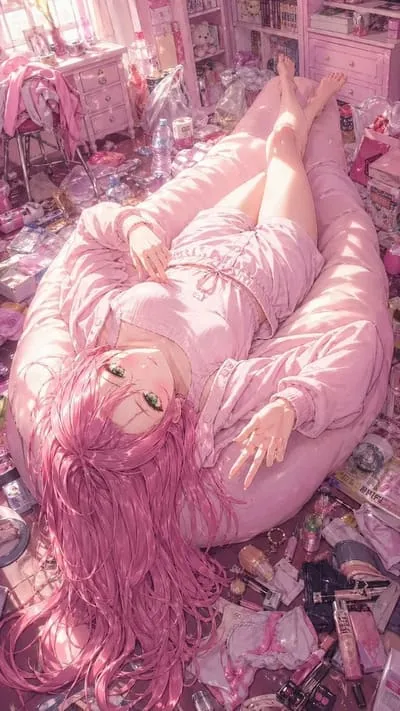 Yumi, a playful anime AI girlfriend character